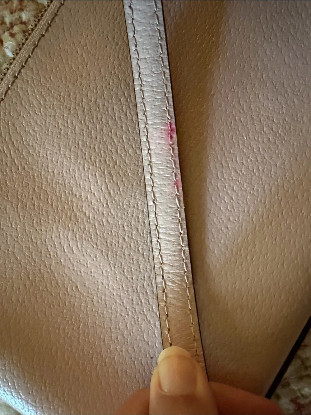 kate spade Pale Pink Pebbled Leather Chain Shoulder Bag